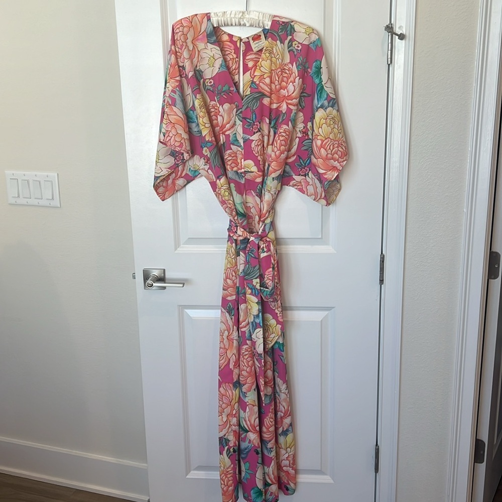 FARM Rio Pink Floral Wide-Leg Jumpsuit - Picture 5 of 10